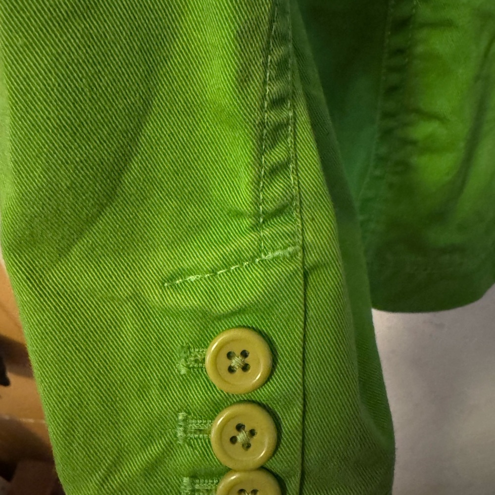 J. Crew Green Blazer with Structured Shoulders - Picture 3 of 4